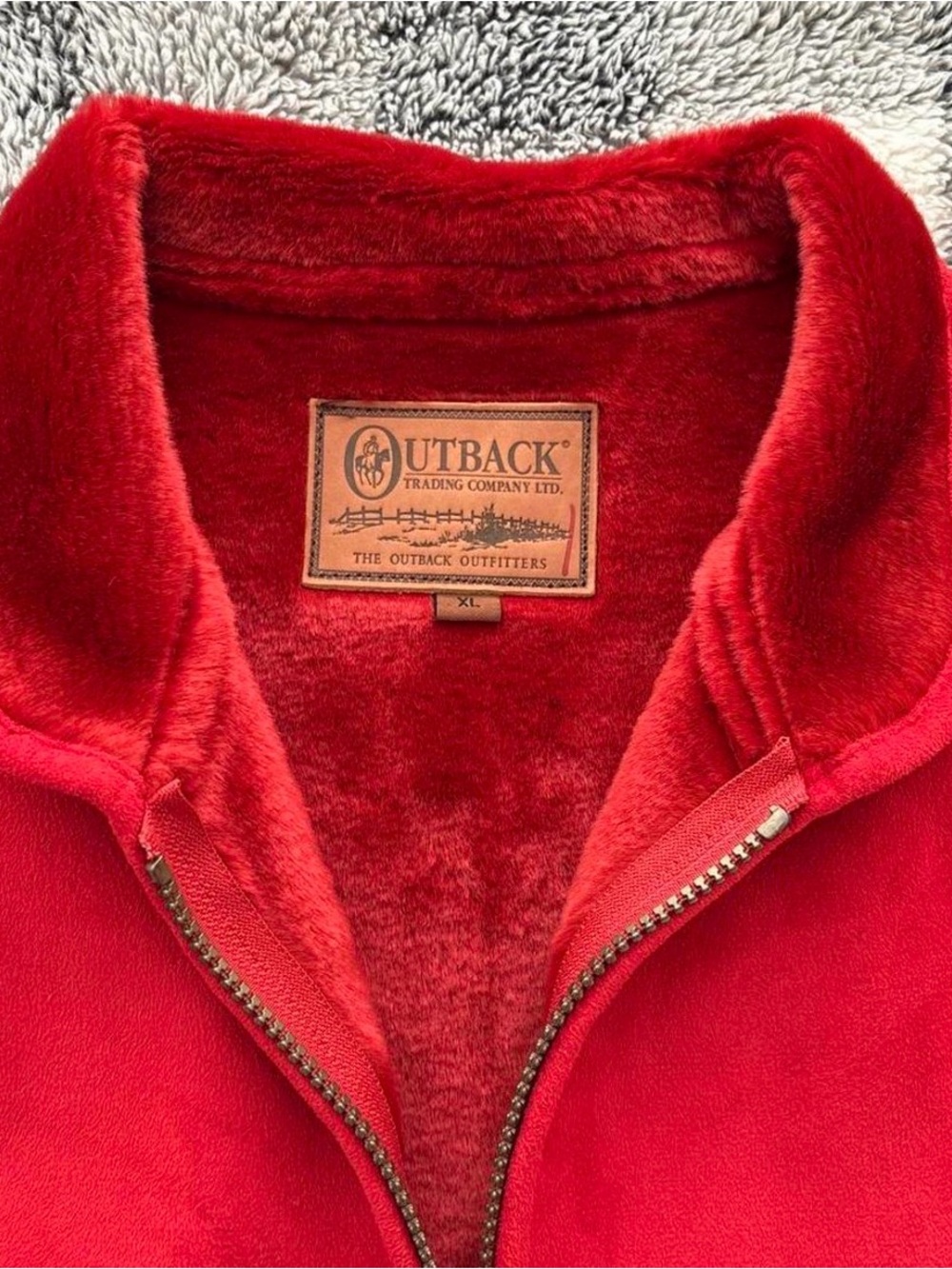 Outback Red Plush Fleece Jacket - Women's